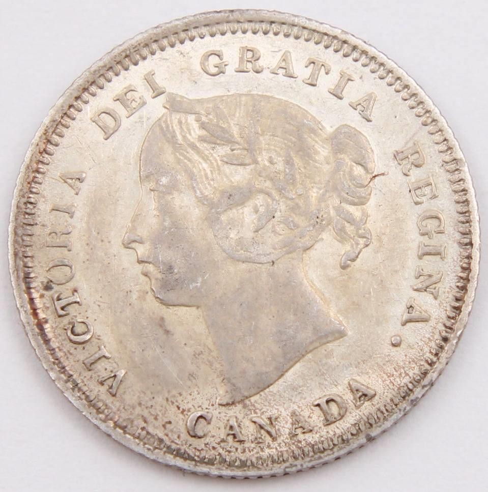 1890H Canada 5 cents EF