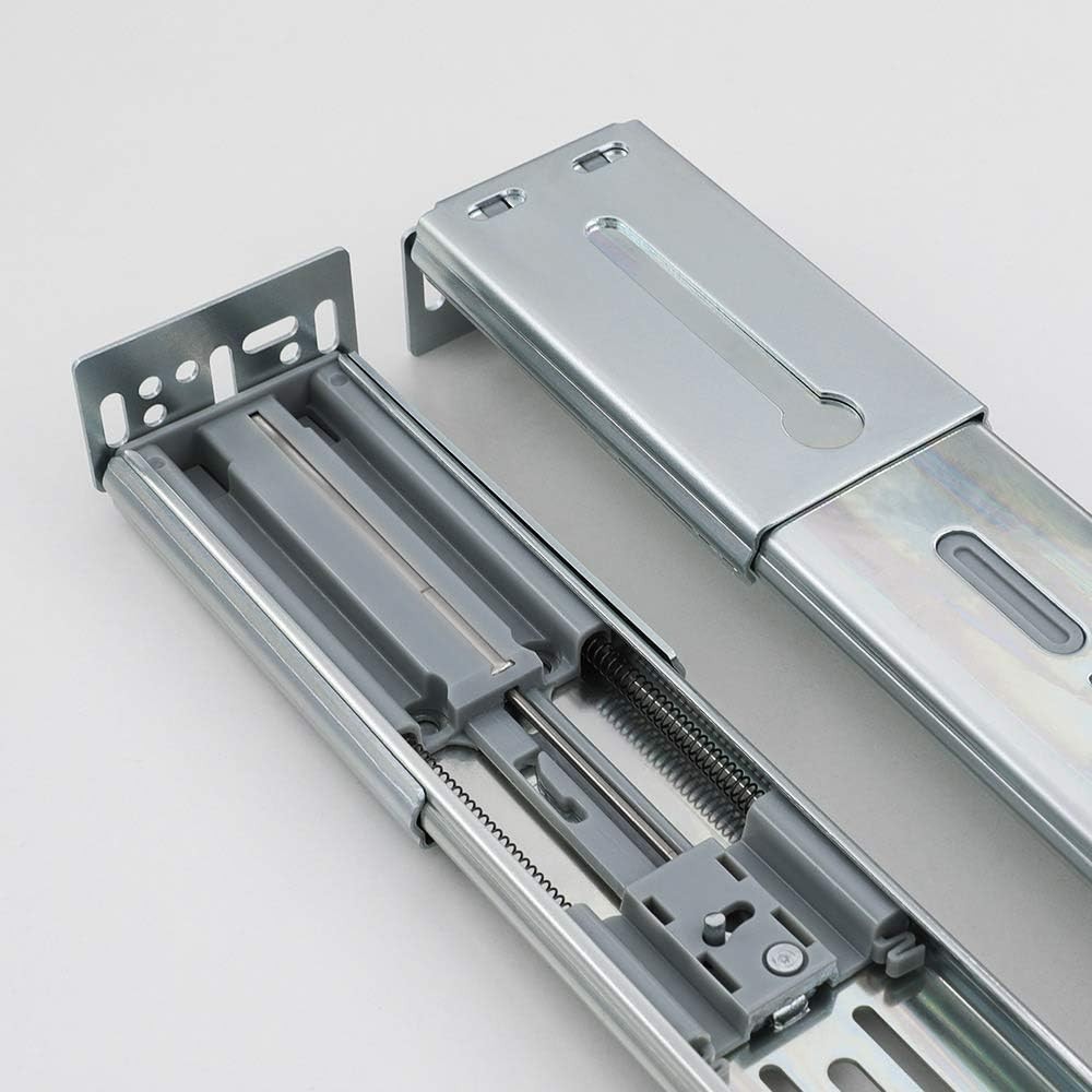 22" Soft Close Drawer Slides with Double Anti-Drop and 100lb Capacity