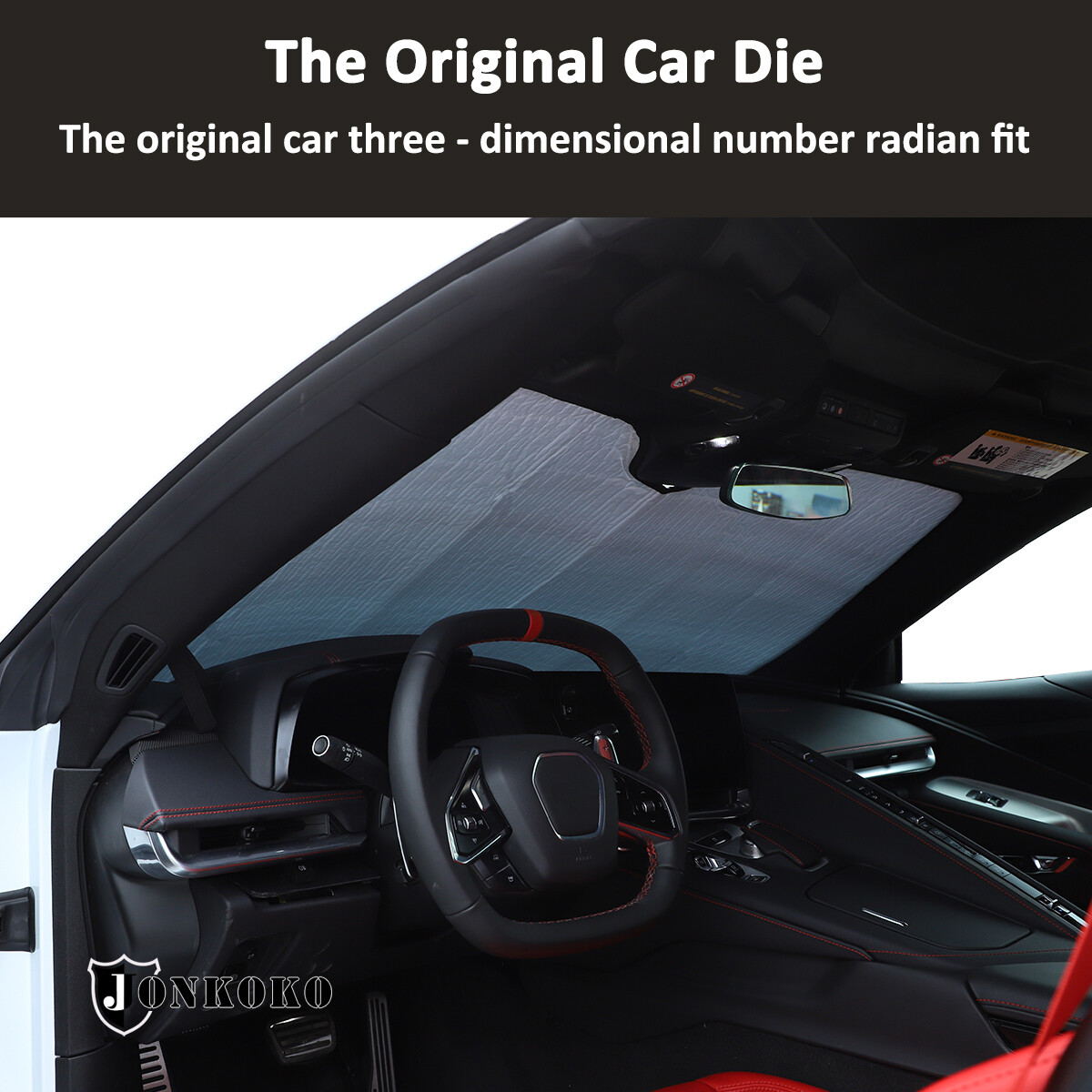 For 2020-2024 C8 Corvette Windshield SunShade Sunshade Car Foldable Windshield
