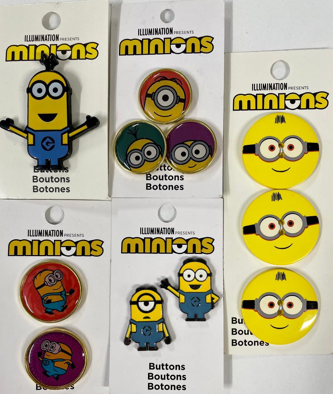 MINIONS Buttons Shank or 2-Hole ~ YOU CHOOSE!