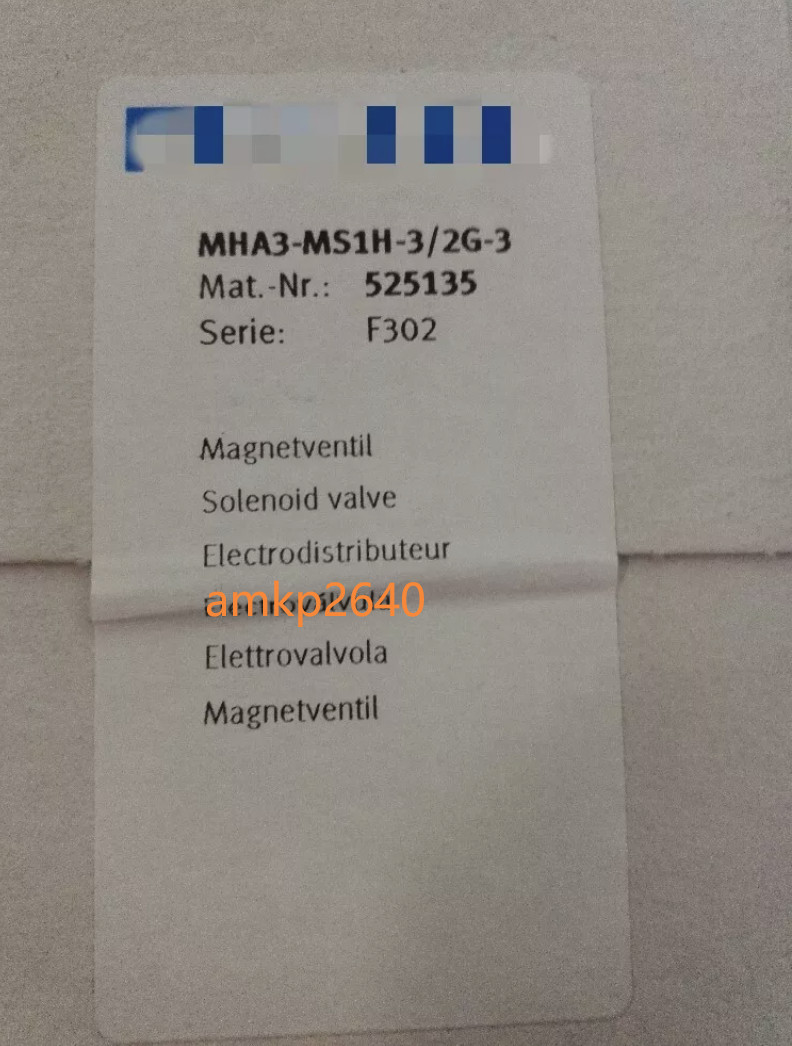 1PC New FOR FESTO Solenoid valve MHA3-MS1H-3/2G-3 525135 AMK