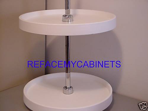 KV LAZY SUSAN  SET  28 INCH FULL ROUND WHITE Brand: Knape & Vogt, MPN: PFN28ST-W