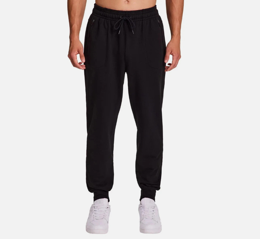 Champion Men's Side Zipper Pockets Drawstring Jogger, Black, Size XL USED