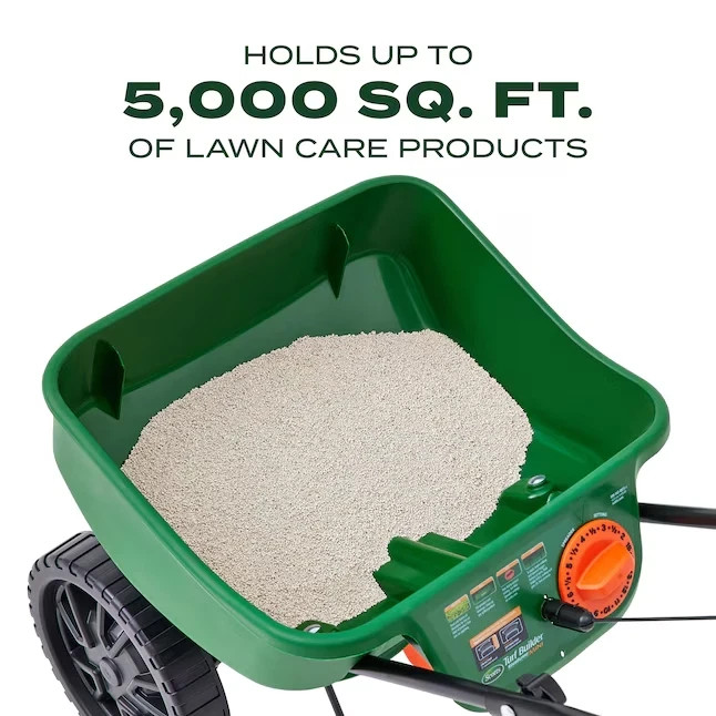 Scotts Turf Builder EdgeGuard Mini Broadcast Spreader 15-lb Capacity Compatible