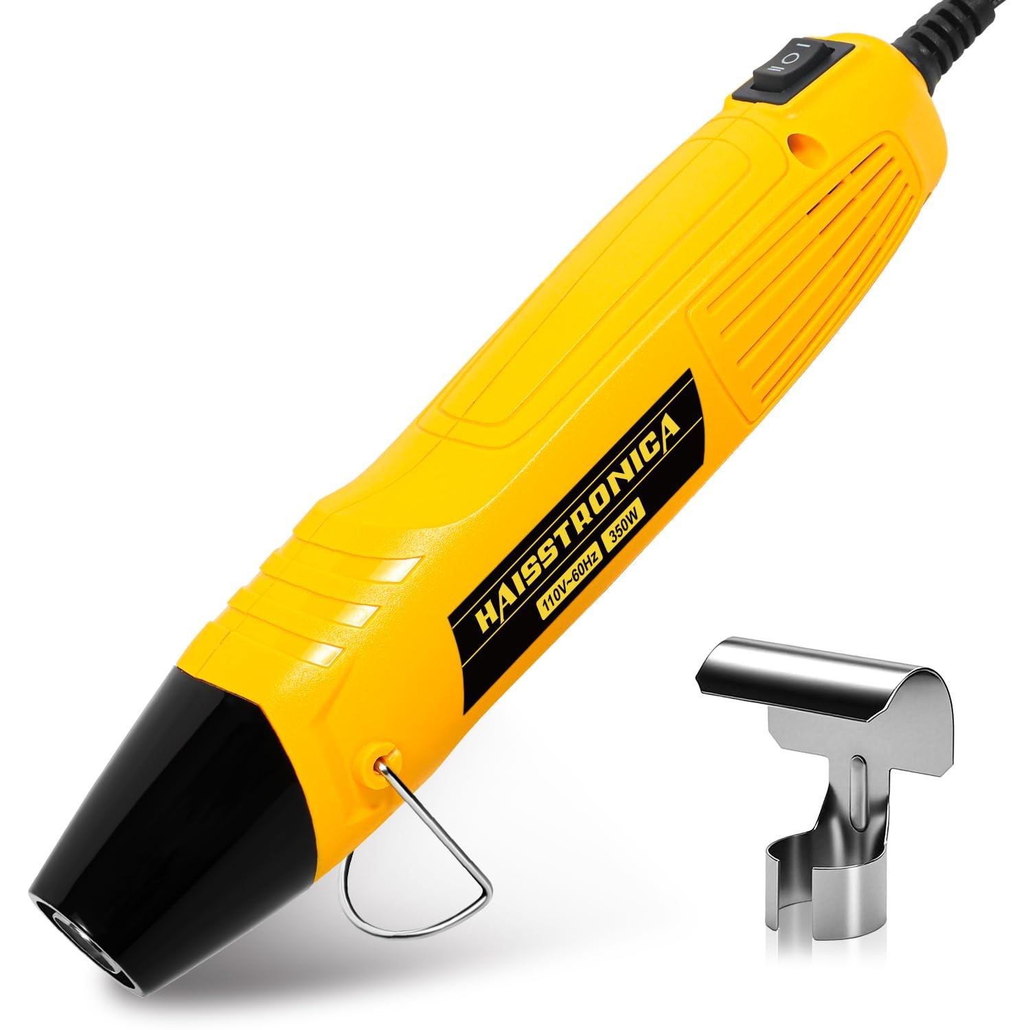 Mini Heat Gun 350W, 2-Temp Settings 482°F & 752°F (250°C & 400°C) Hot Air Too...