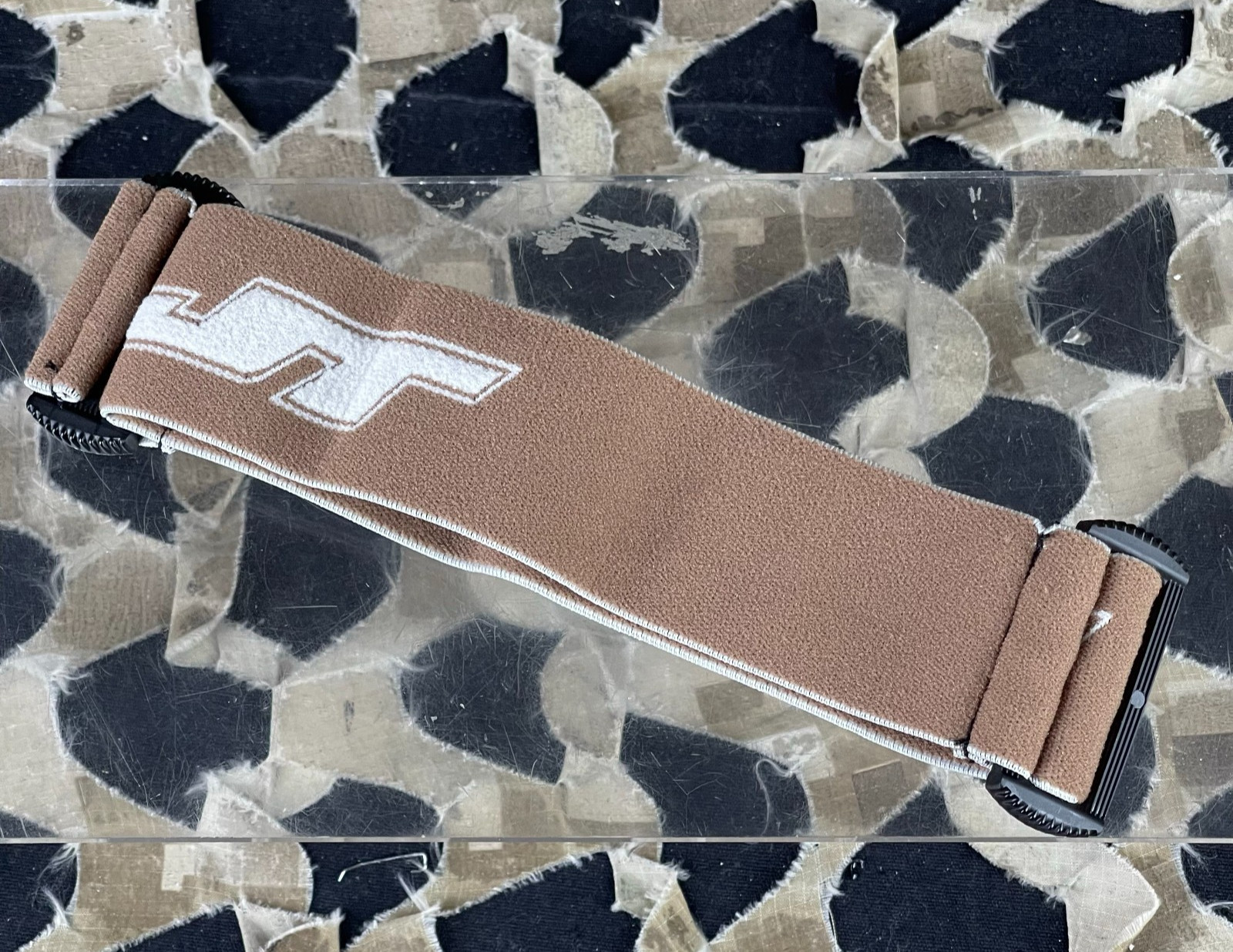 NEW JT ProFlex X/ProFlex Authentic Woven Goggle Strap - Brown/White