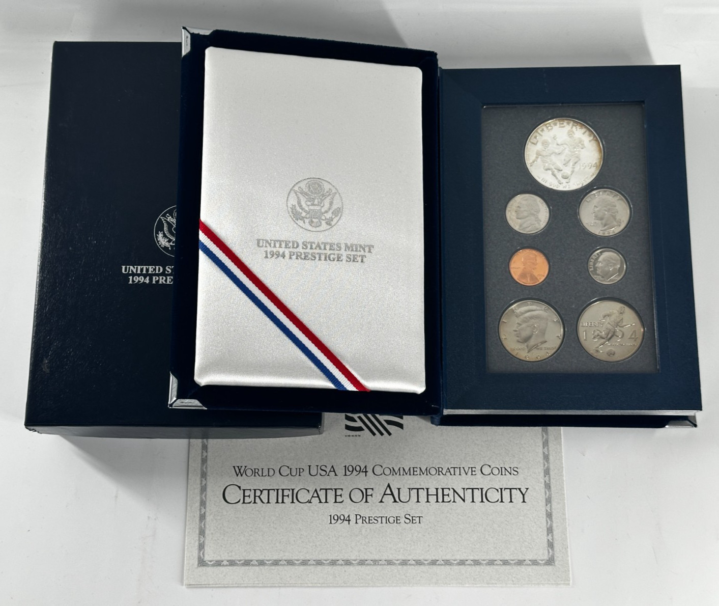 United States Mint 1994 Prestige Set - World Cup USA Commemorative Coin Set