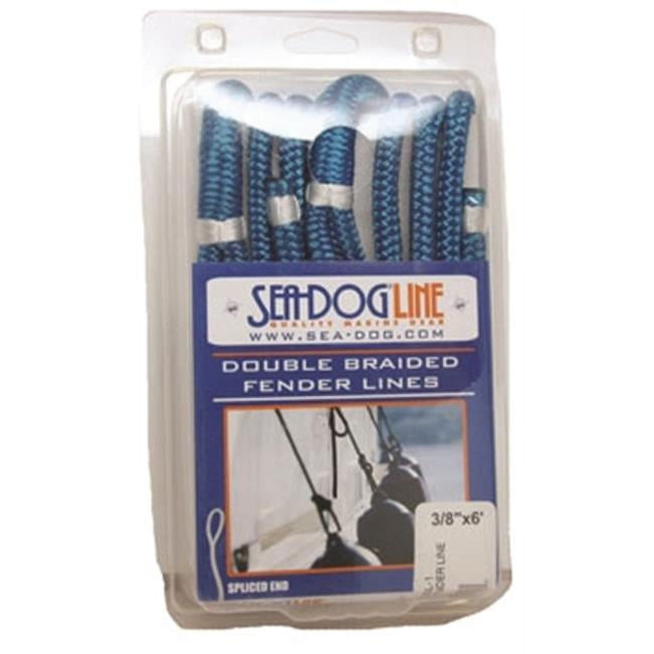 Sea-Dog 302106006BL1 Double Braided Fender Line