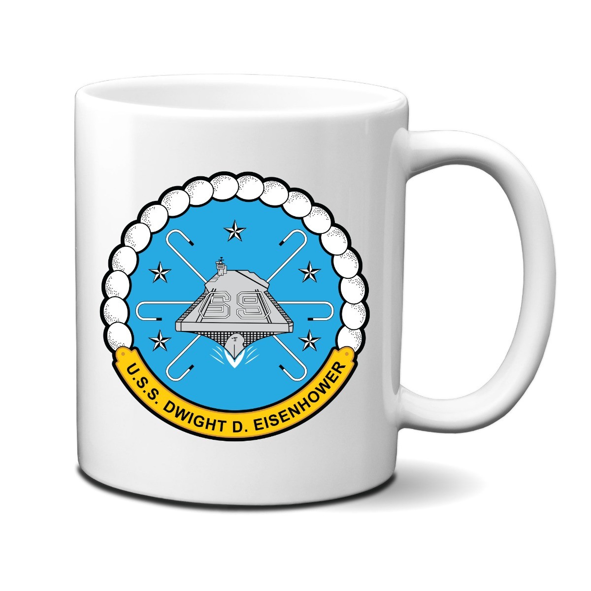 USS Eisenhower CVN-69 Aircraft Carrier 11 oz Mug