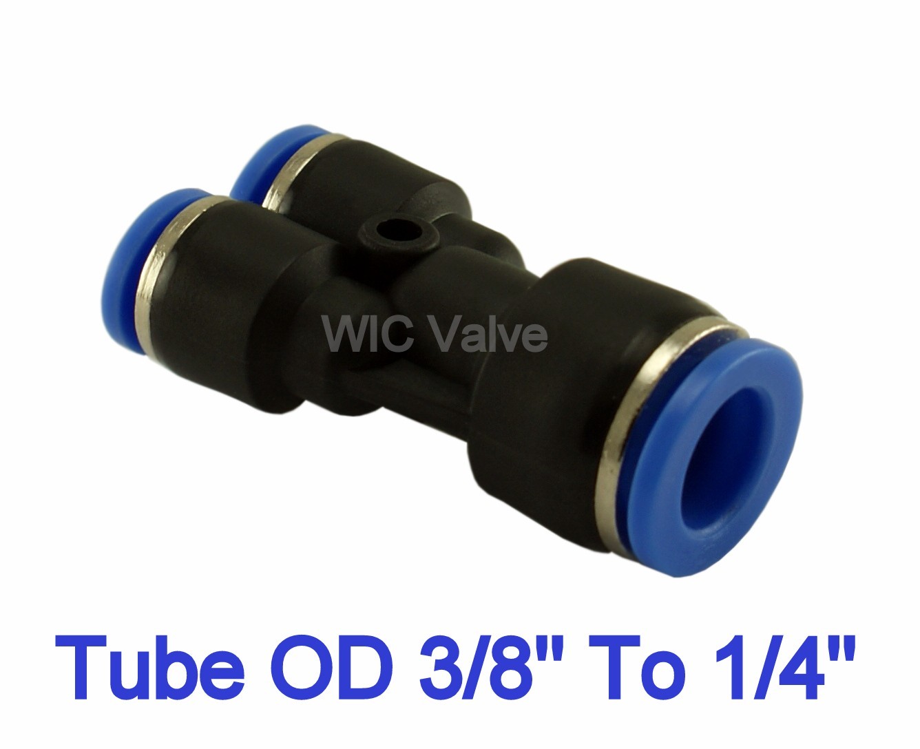 5 Pieces Pneumatic Reduced Y Union Tube OD 3/8" To 1/4" Quick Release Fitting