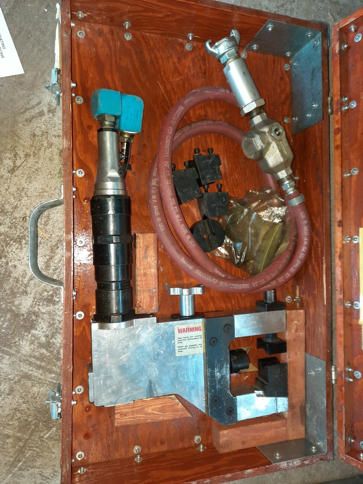 H&S Compact Pneumatic Pipe Beveler Bevelling Machine 1"- 2 1/2"