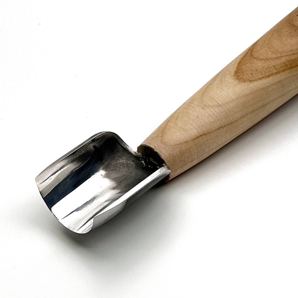 Short straight bevel gouge STRYI-AY, Chip carving gouge, U-gouge 1,2" (30 mm)