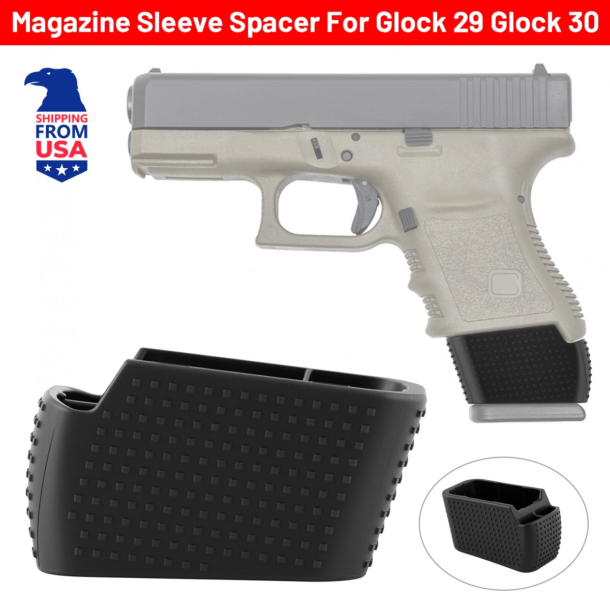 Tcatical Adapter For Glock G29-30 G20 G21 G29 G30 Magazine (0.5oz)