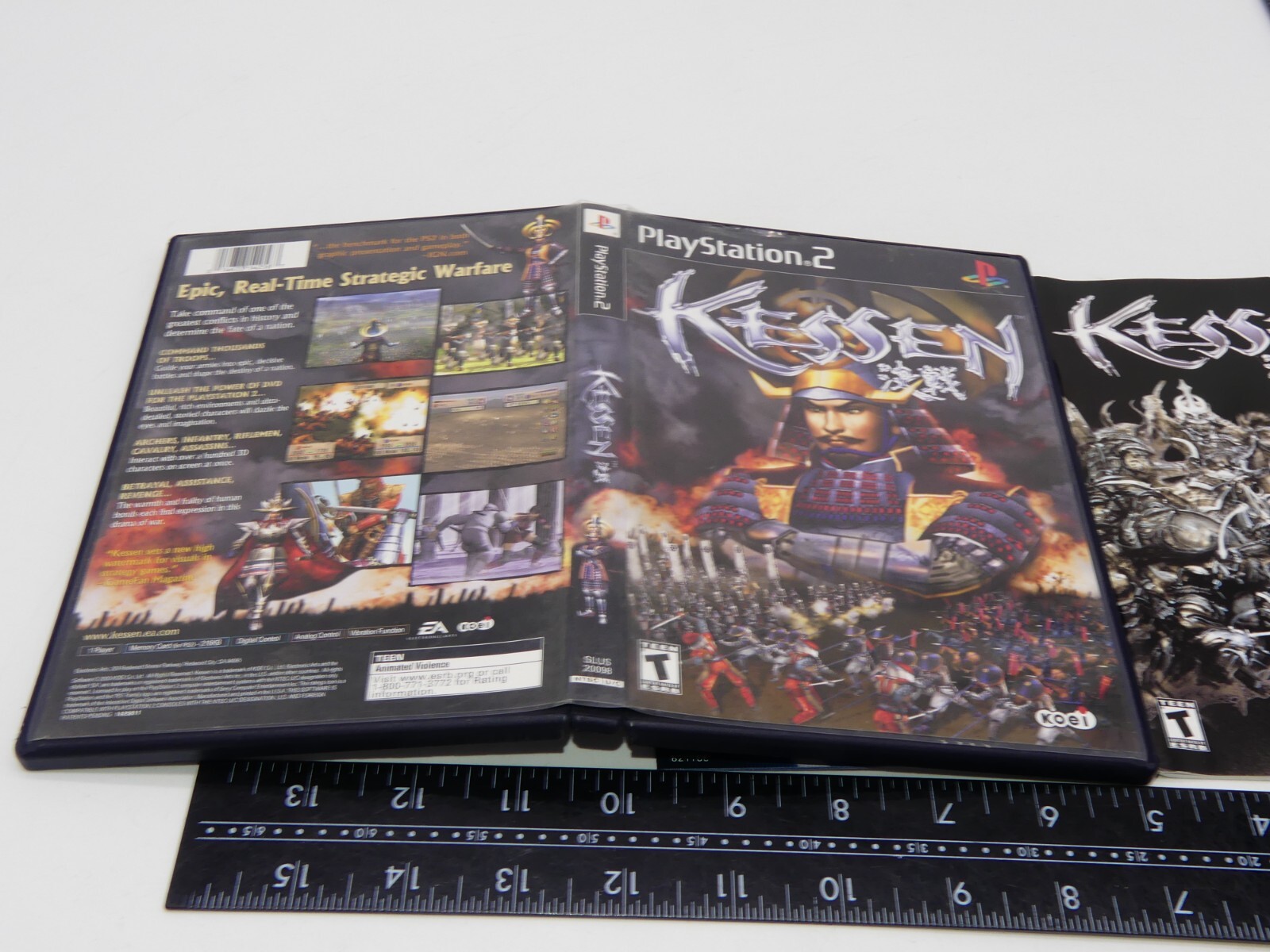Authentic Kessen Playstation 2 PS2 Case & Manual No Game