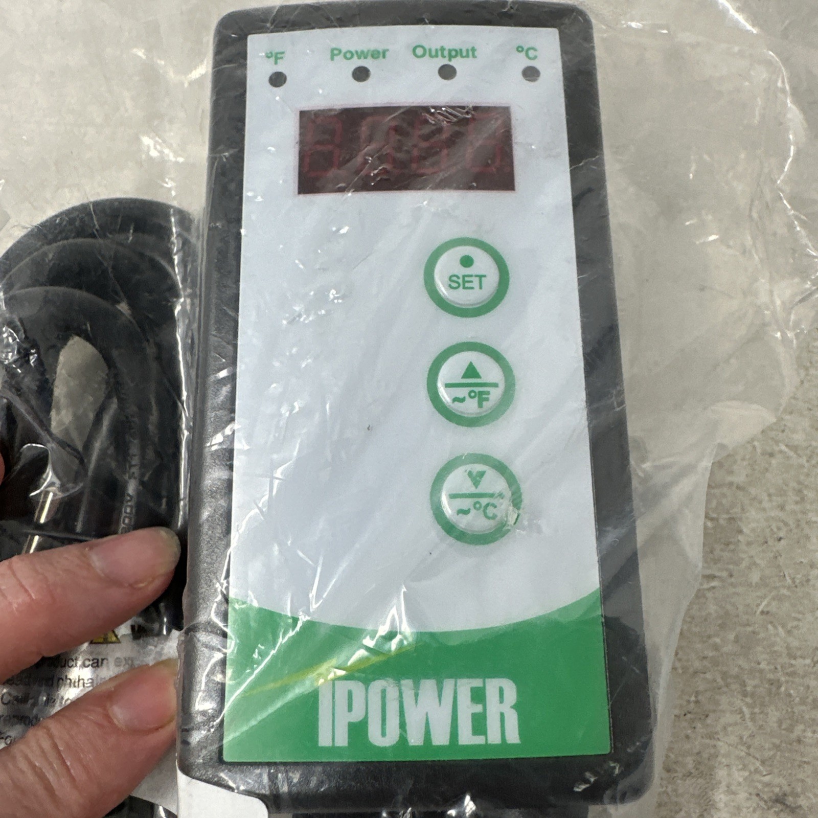 Ipower Digital Heating Temperature Controller Model Fai-temp-101/NIB