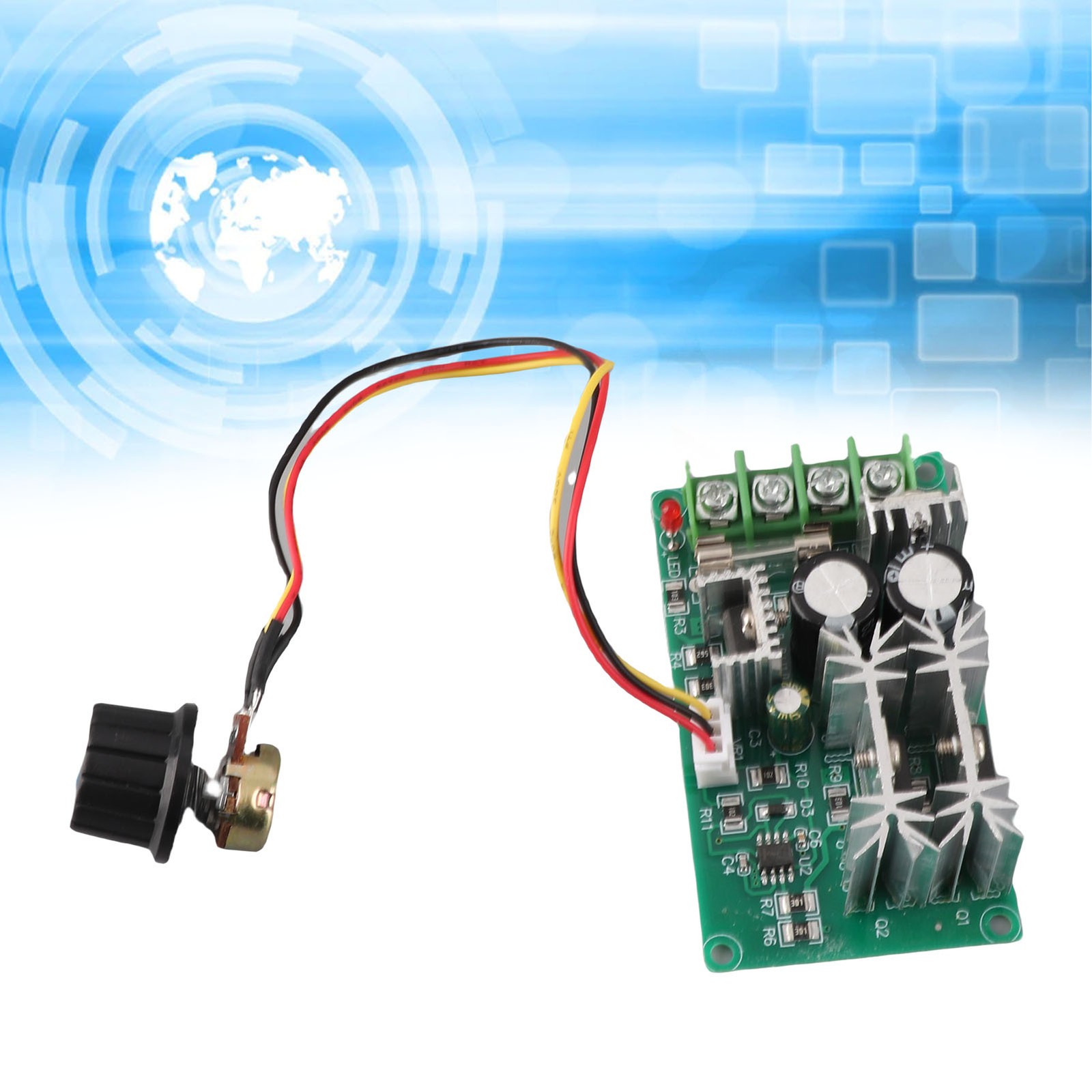 DC Motor Speed Controller 20A Current Regulator 12V 24V 36V 48V High Power