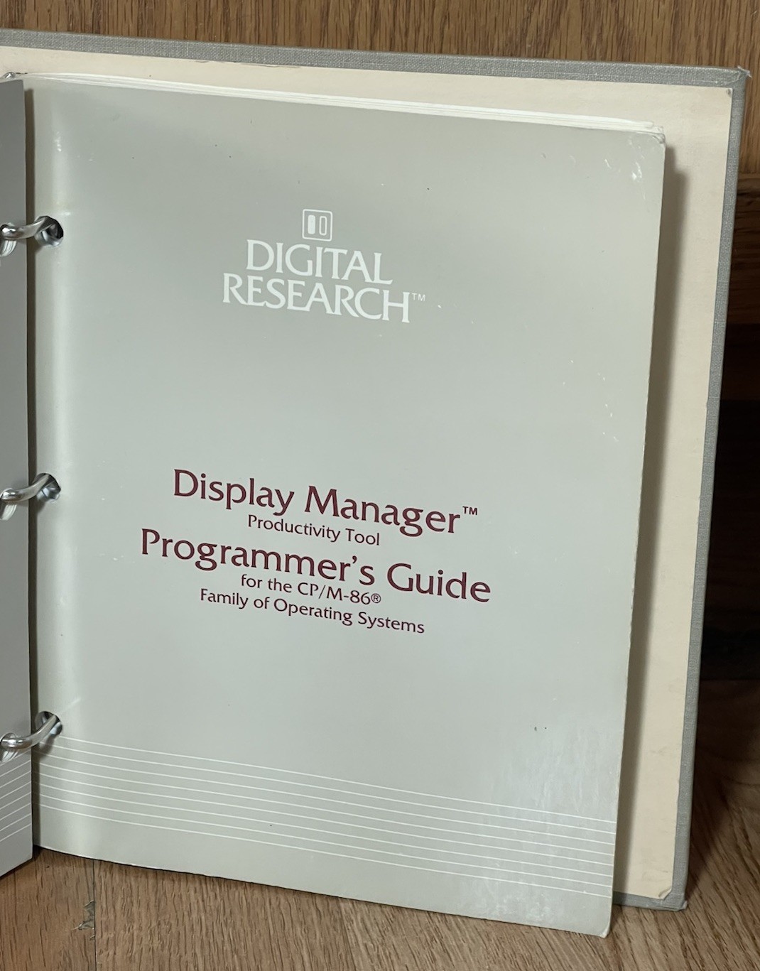 Rare Digital Research 1983 Display Manager 1.0 Disk Set W/ Reference Manual