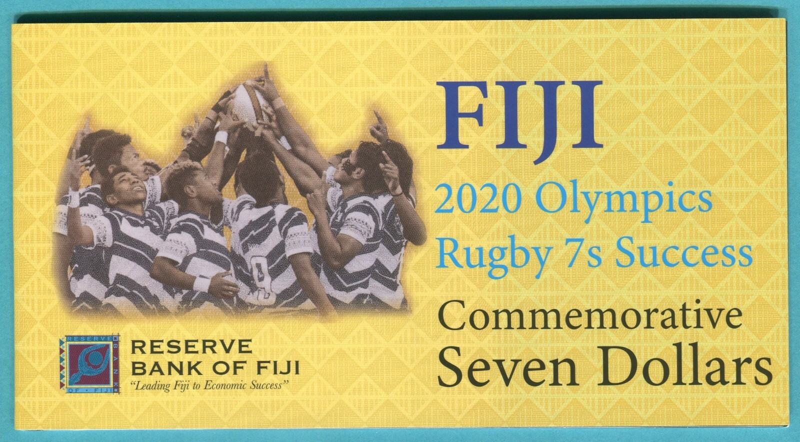 Fiji 7 Dollars 2020(2022) UNC**New - Commemorative w/ folder