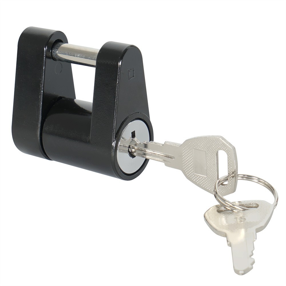 Trailer Coupler Hitch Lock Universal Dia 1/4",Span 3/4" Trailer Couplers w/Keys
