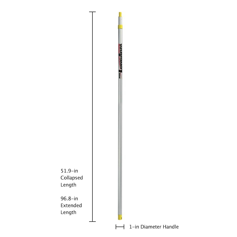 Mr Longarm 9248 Twist-Lok Aluminum Extension Pole for Automotive & Painting