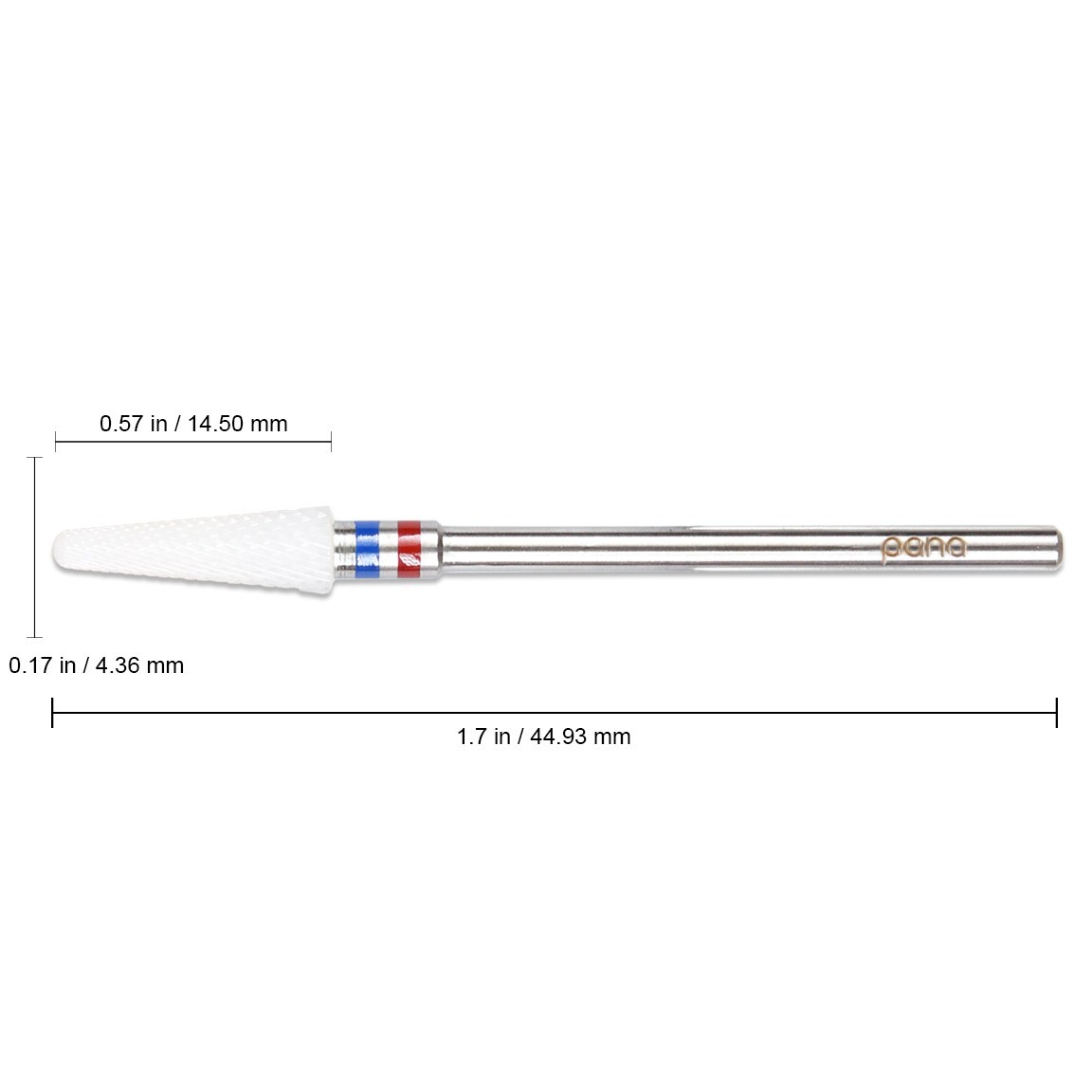 Professional High Quality Shank Size White Small Tapered Cone Ceramic Drill Bit