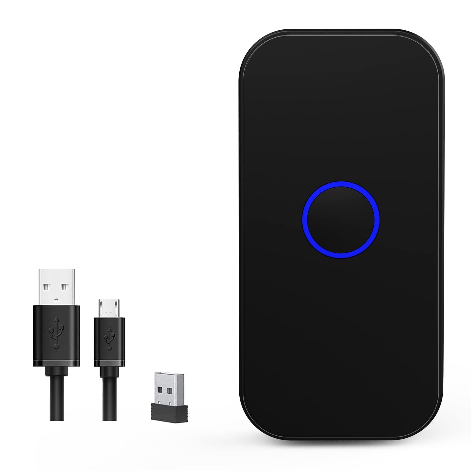 Bluetooth 2D Wireless Barcode Scanner 3in1 USB Wired 2.4G 1D QR Reader