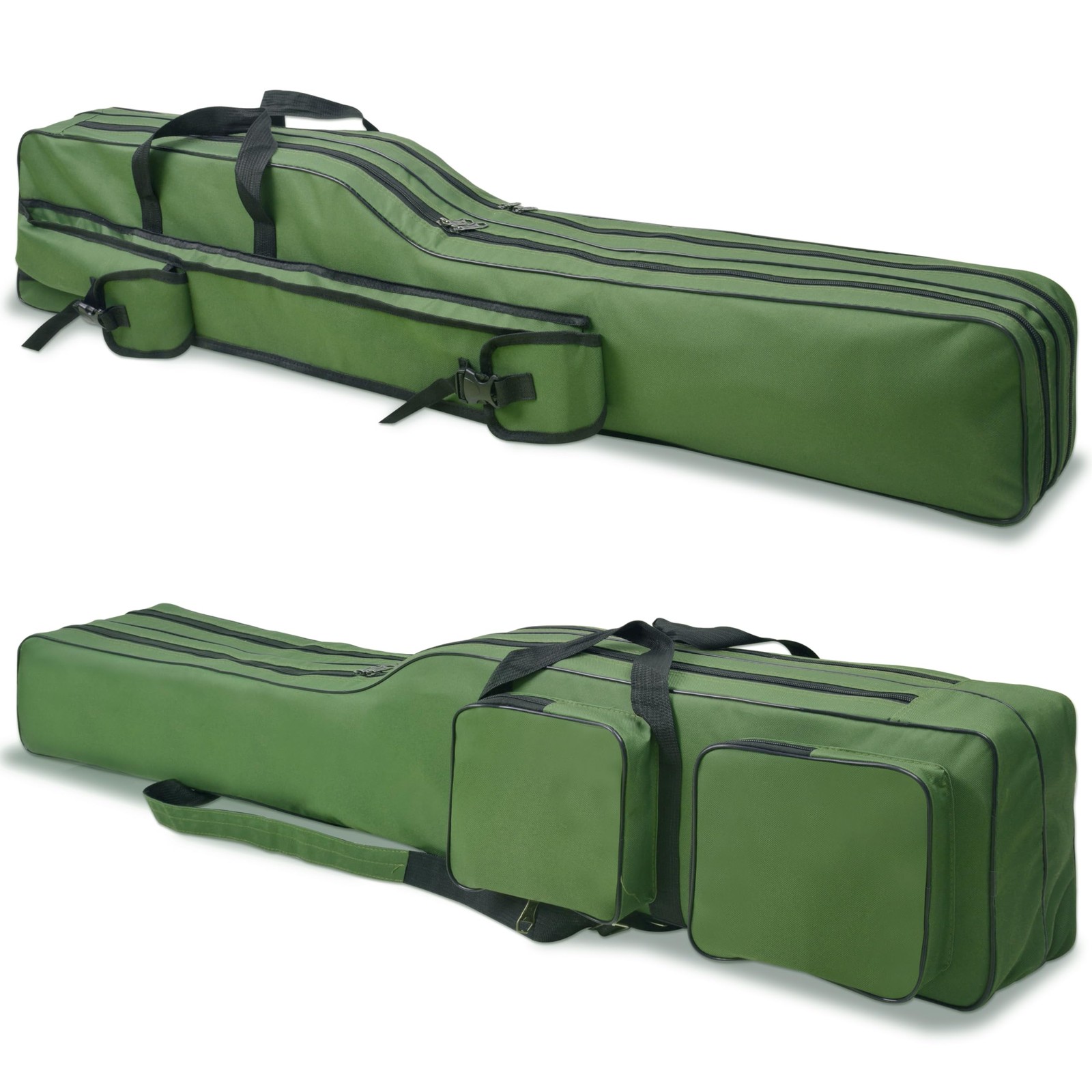 Fishing Rod Case, Portable Fishing Pole Bag 4.27ft Waterproof Rod Reel Carrie...