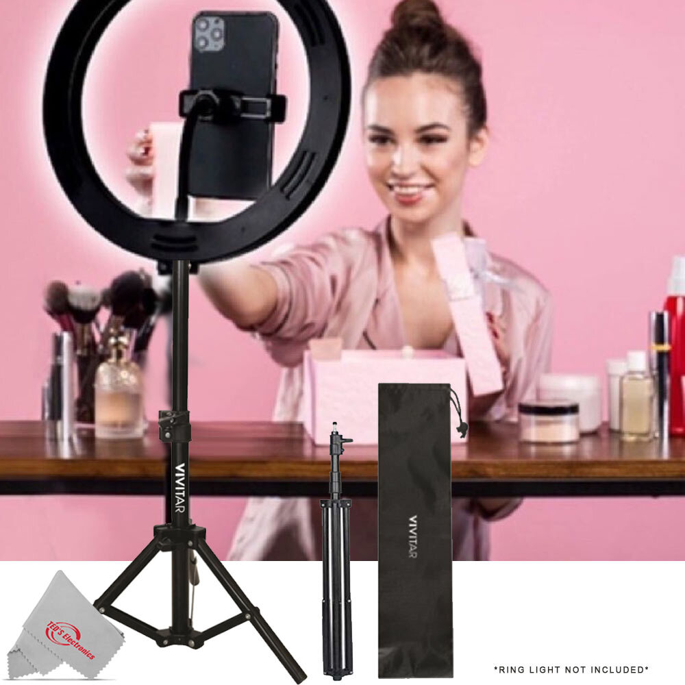 Vidpro LED-330X Varicolor Video Light Kit + Tabletop 27" Adjustable Light Stand