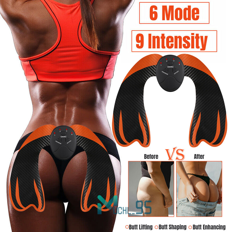 EMS Electric Muscle Stimulator Hip Trainer Fitness Massage Machine ABS Butt Lift