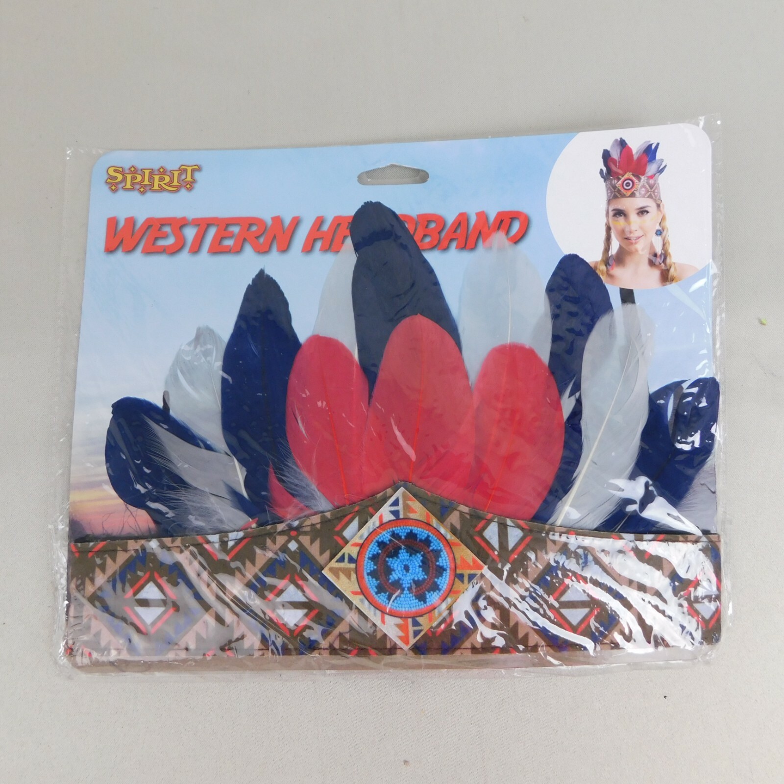 Spirit Halloween Native American Feather Headband Costume Accessory #6562