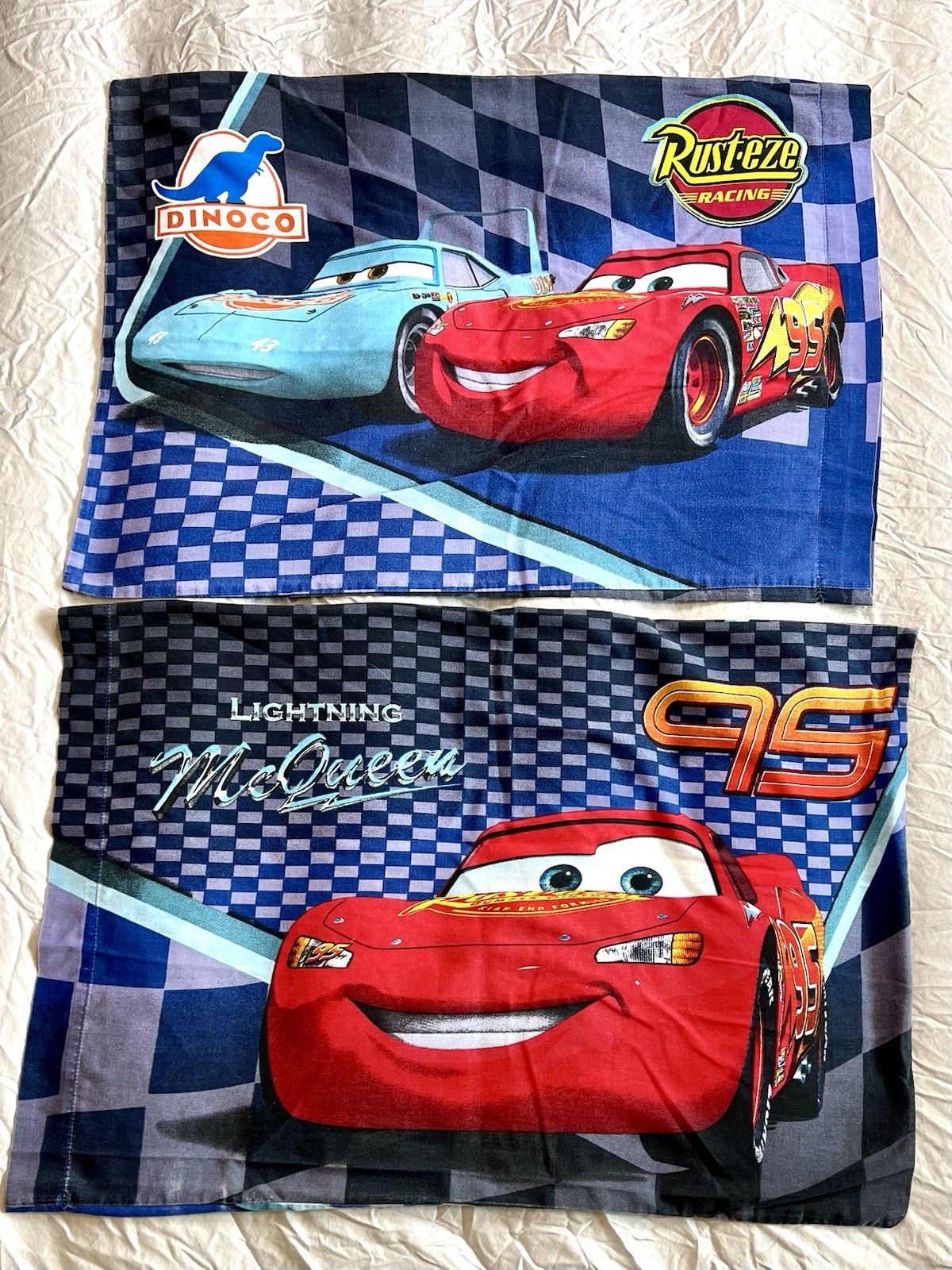 Disney Pixar Cars  Standard Pillow Case Set Of 2 Double Sided