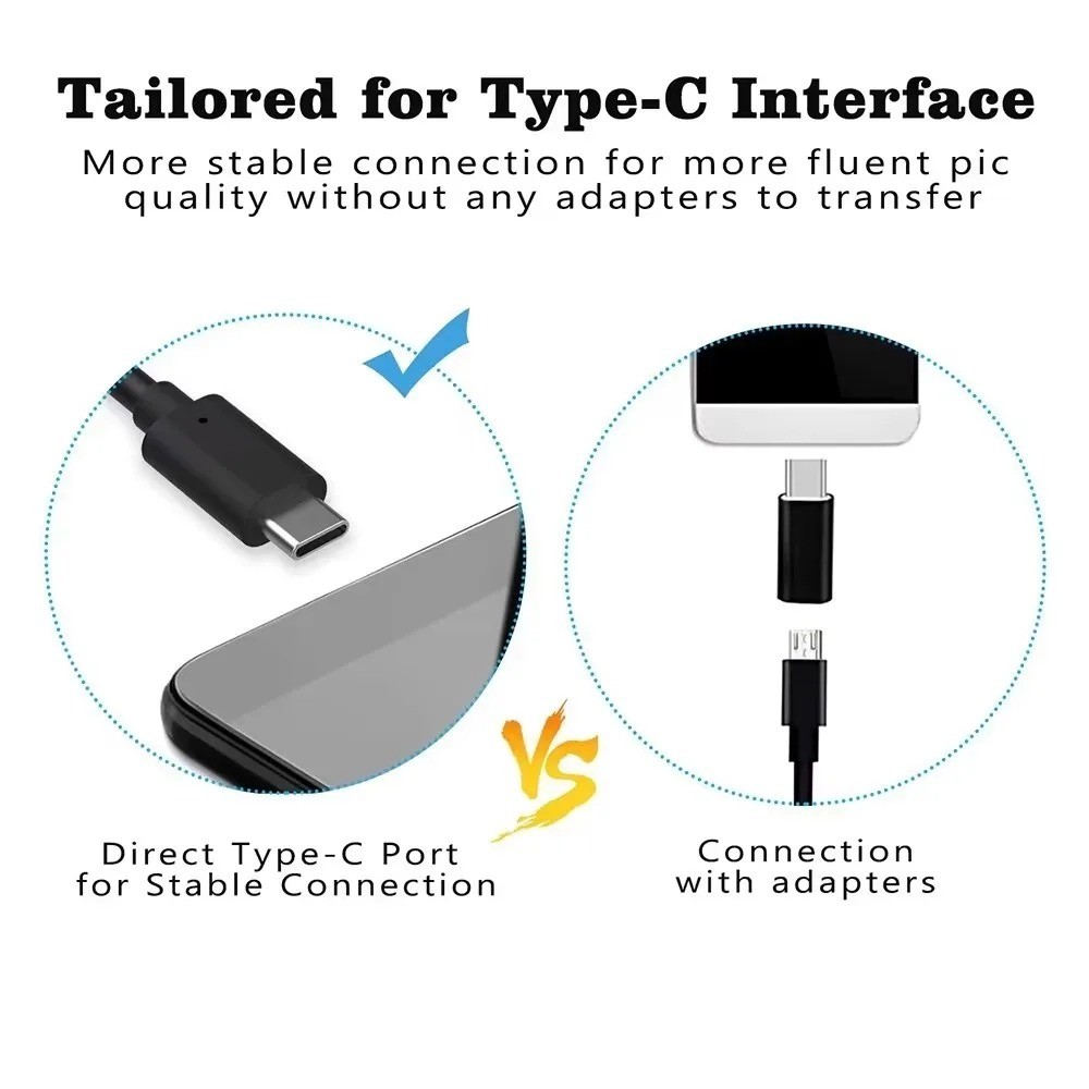 5.5/7.0MM TYPE-C Endoscope Camera 6 LEDs Adjustable USB OTG Android Flexible