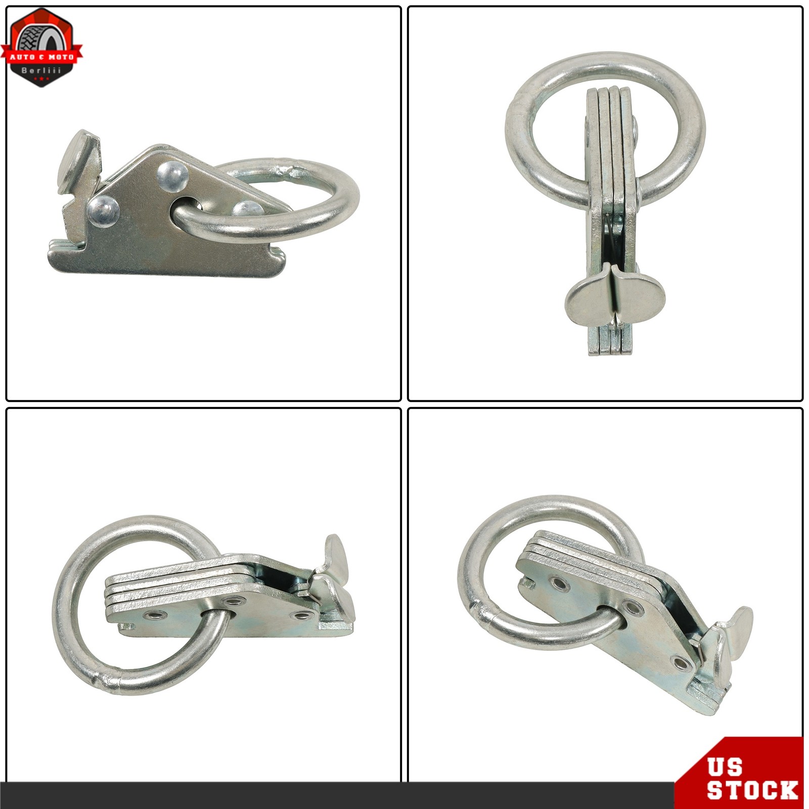 32 Piece 8' E Track Tie-Down Trailer Kit Fits Universal High Quality Galvanized