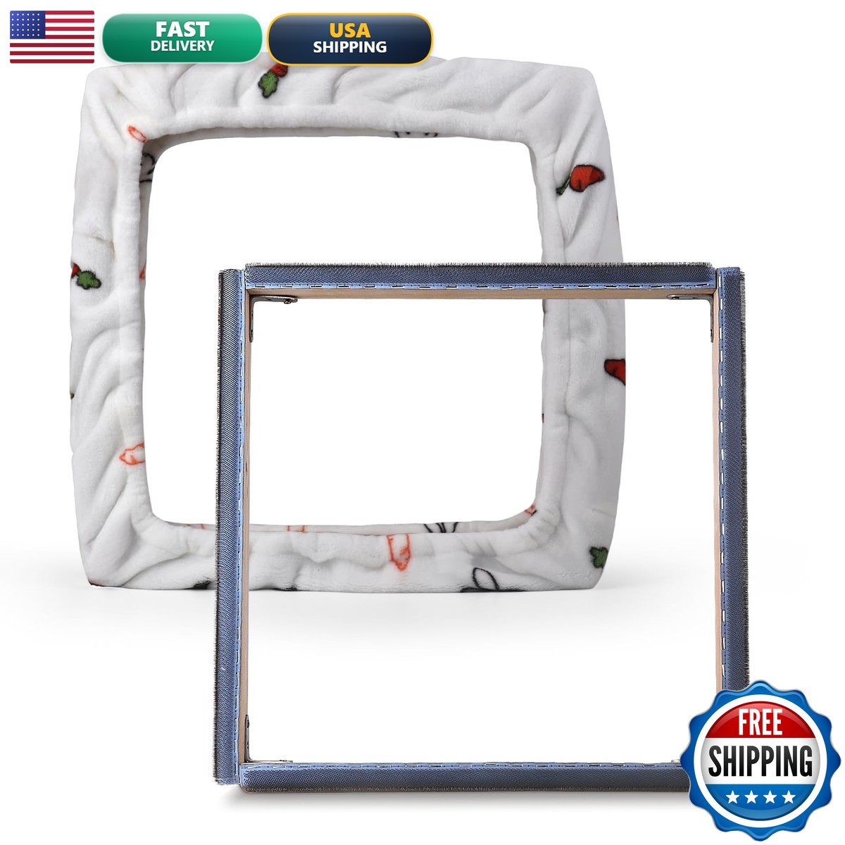 Iczw Gripper Strip Frame 19.6 X 19.6 Punch Needle Rug Hooking Frame Frame Cover