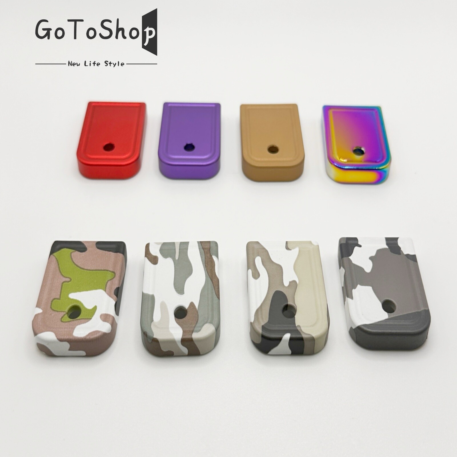 Magazine Base Plate for Glock 17 19 22 and MORE Gen 1-4 9MM .40 S&W 8 COLORS