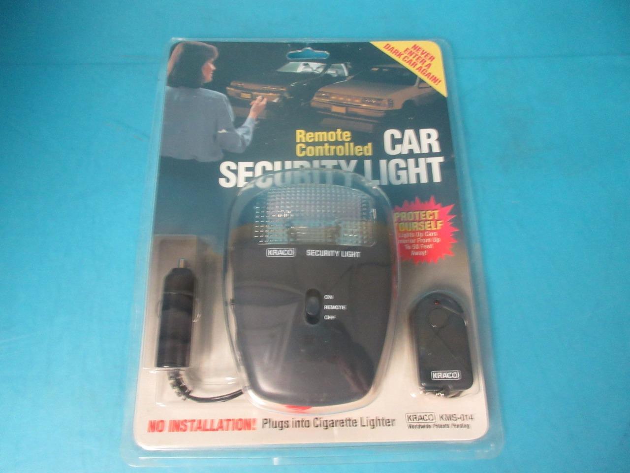 NEW CAR SECURITY LIGHT REMOTE CONTROLLED KRACO KMS-014 Light 50 FEET AWAY