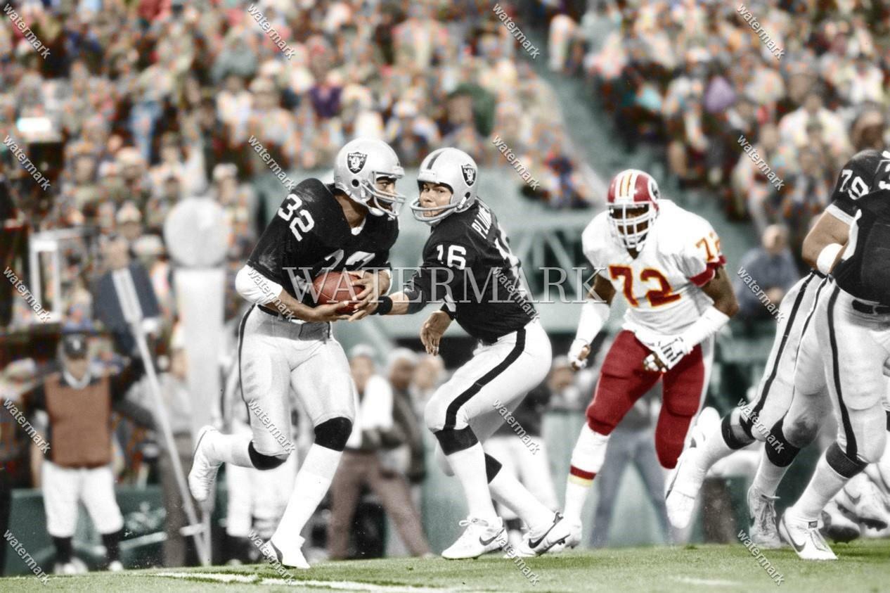 DI506 Marcus Allen - Jim Plunkett Raiders 8x10 11x14 16x20 Colorized Photo