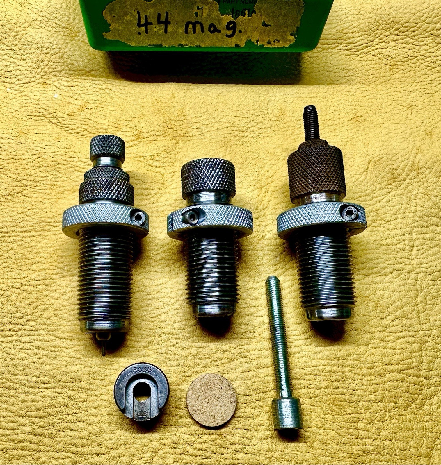 RCBS Carbide 44 Mag. 44 Spl. Reloading Dies w/ Shell Holder & Extra Seating Stem