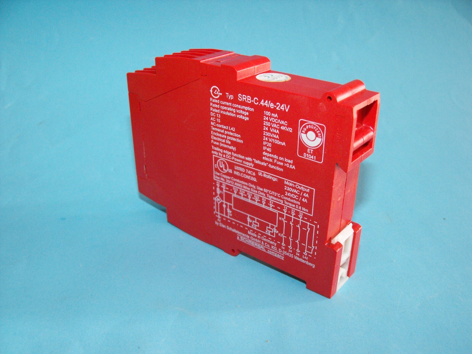 ELAN SRB-C.44/e-24V.Safety Relay Module.USED