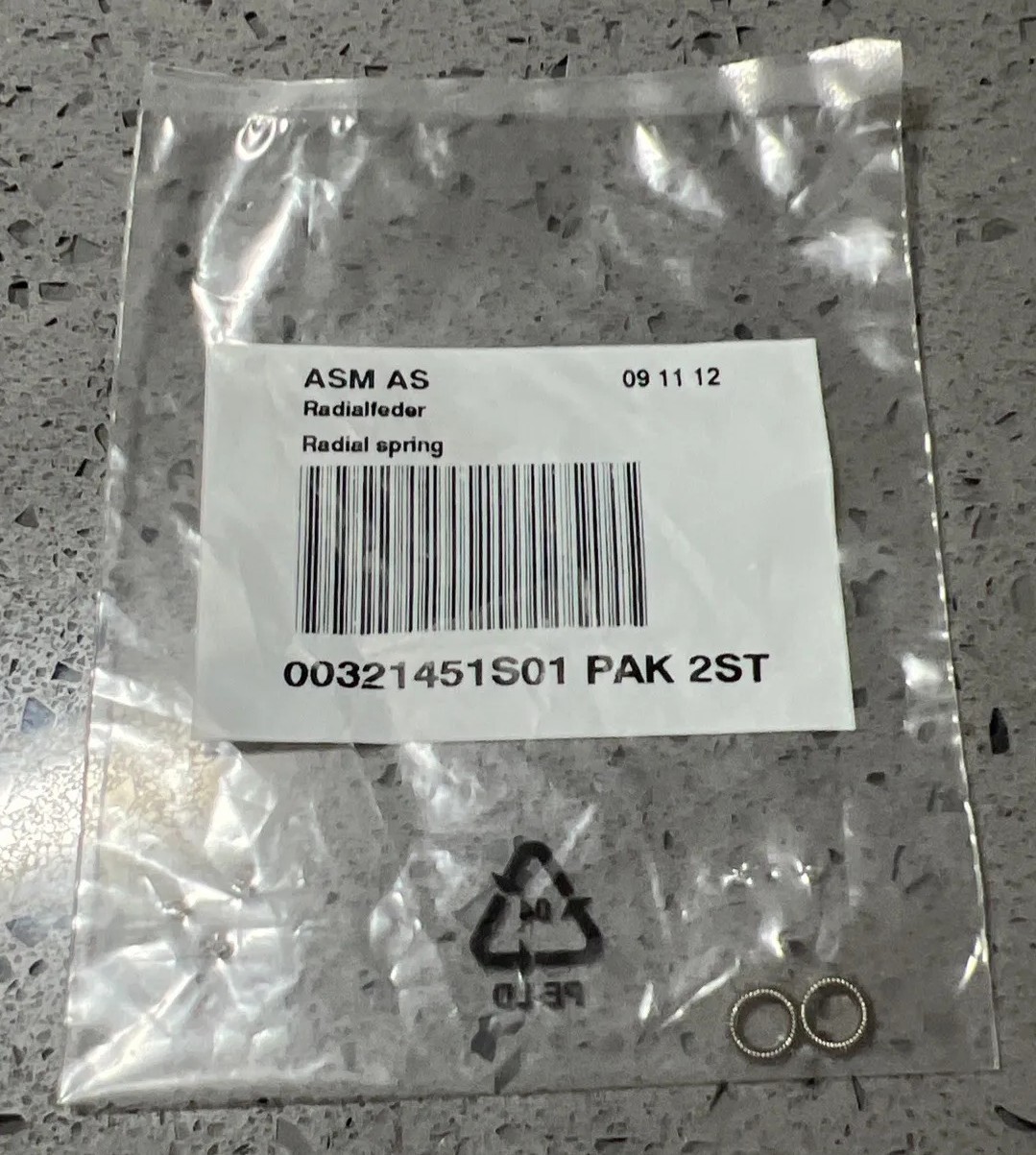 New Siemens ASM AS Radial Spring 00321451S01 pack of 2 w/ warranty Free Shipping