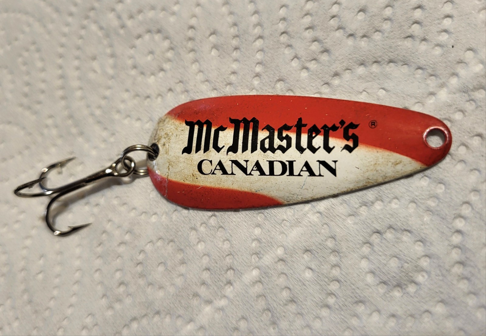 McMaster's Canadian Blue Fox Fishing Lure 2 Inch Spoon Vintage
