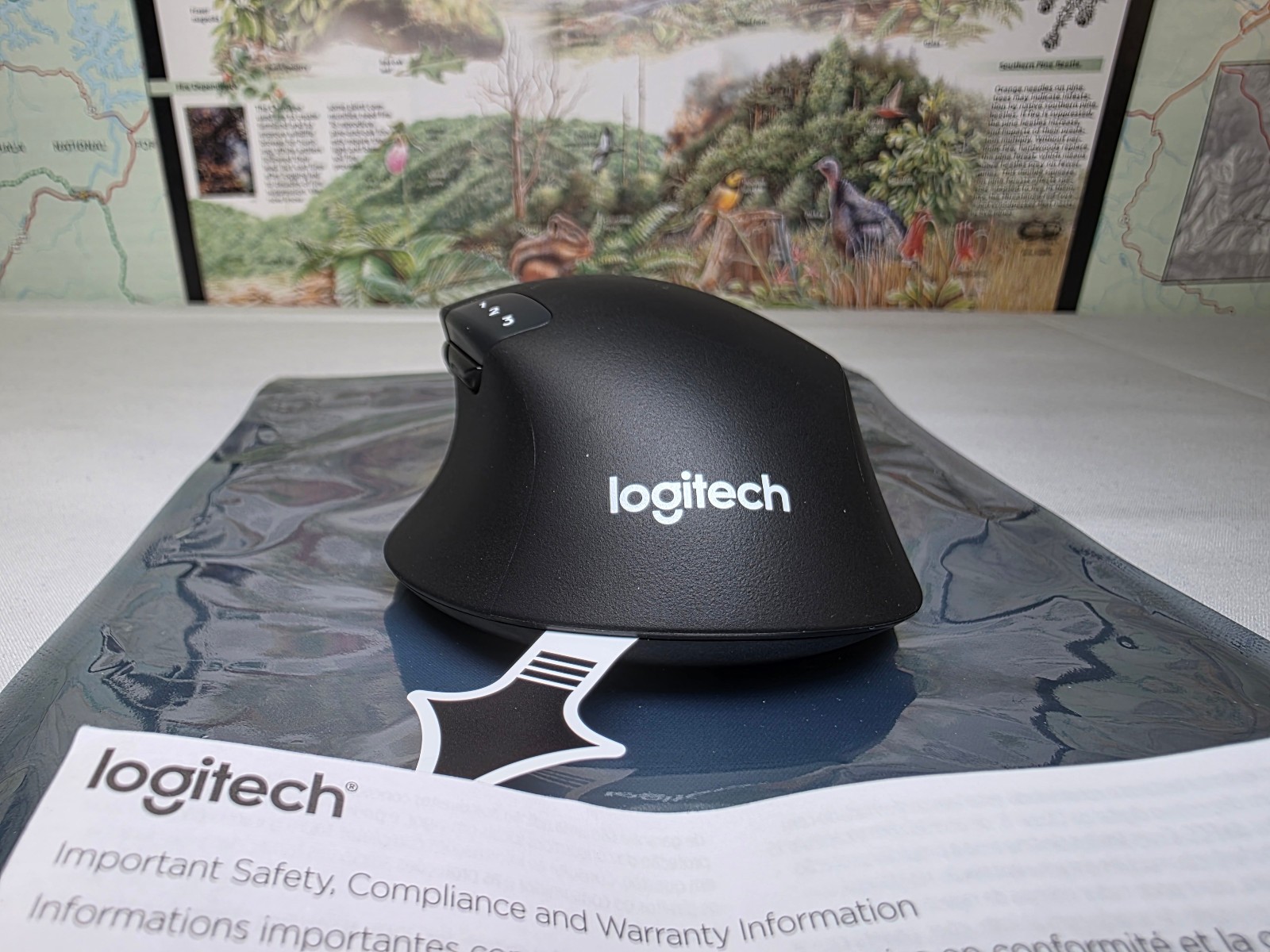 Logitech M720 Triathlon Wireless Mouse -Brand New - Open Box - Never Used