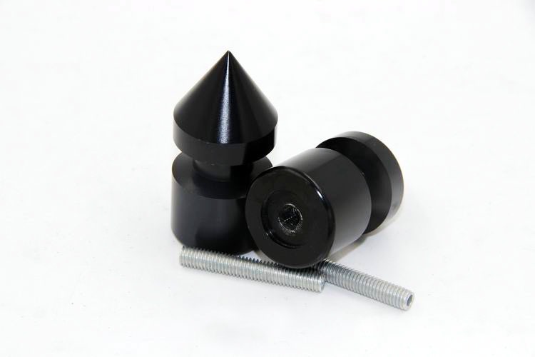 Black Spike Swingarm Spools 6mm Thread For Aprilia Dorsoduro 750 2008-2009