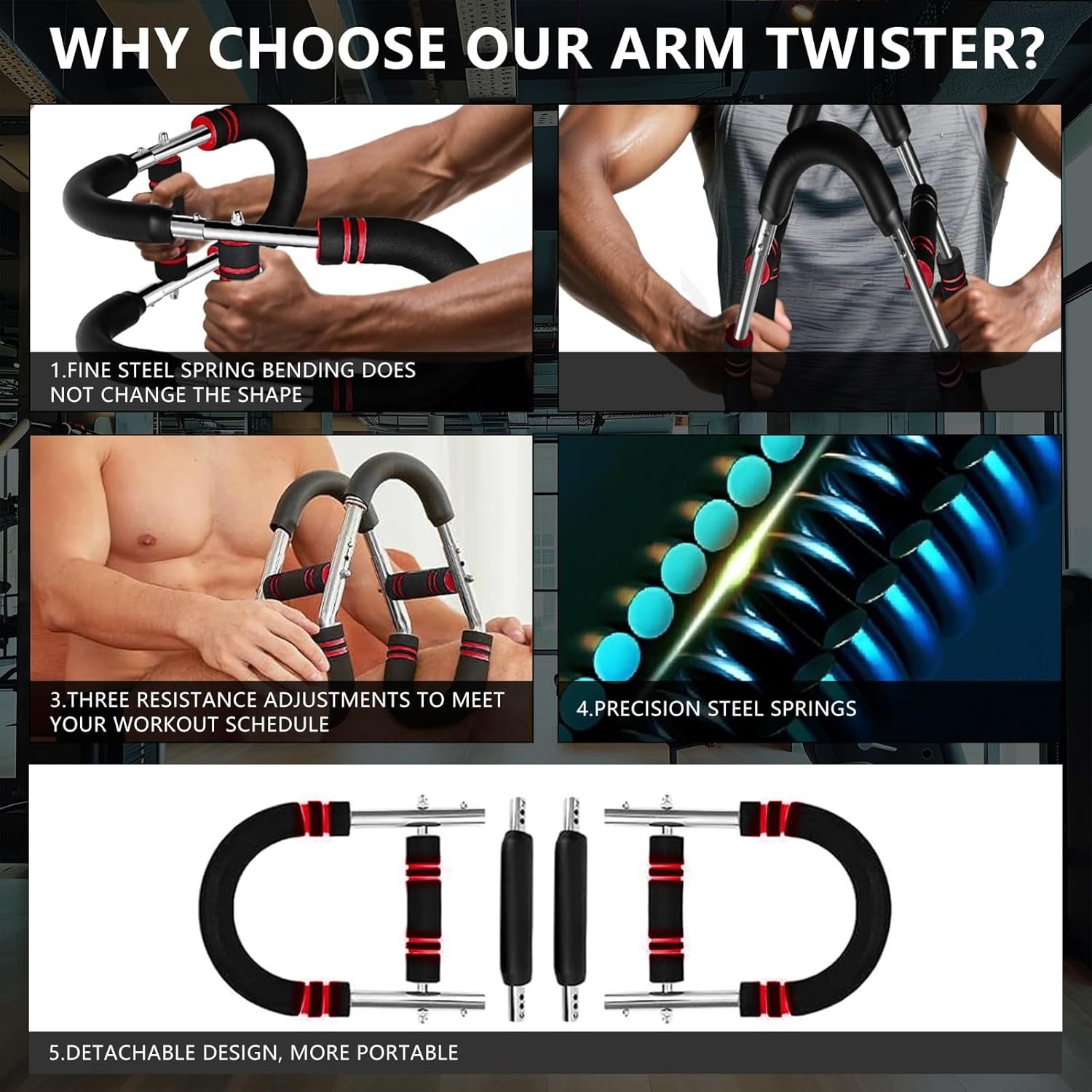 Adjustable Twister Arm Trainer - Portable & Durable Upper Body Exerciser for All