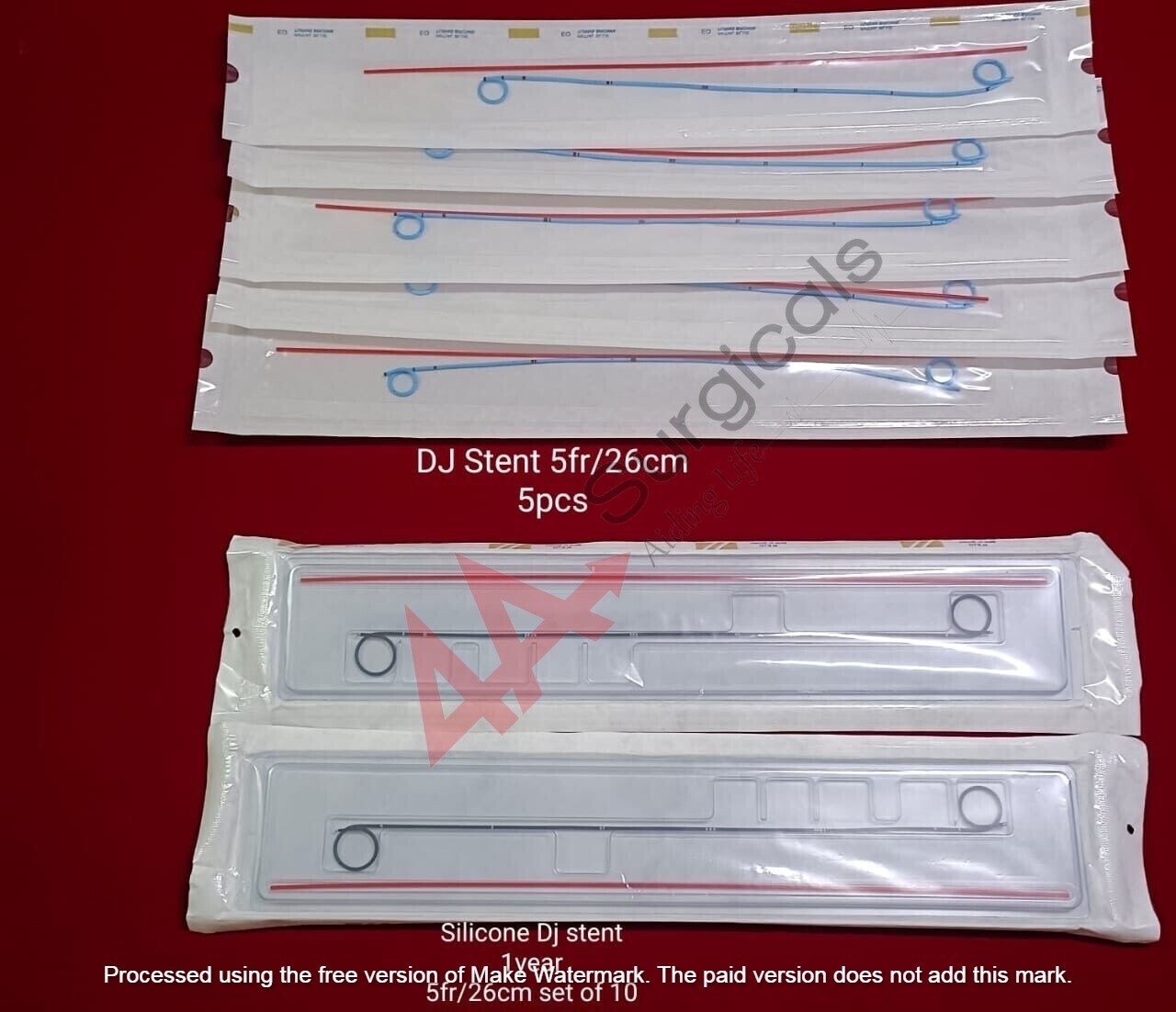 4A SILICON DJ 5fr/26cm For 1Year Durable Set Of 10+DJ 5fr/26cm 5pcs