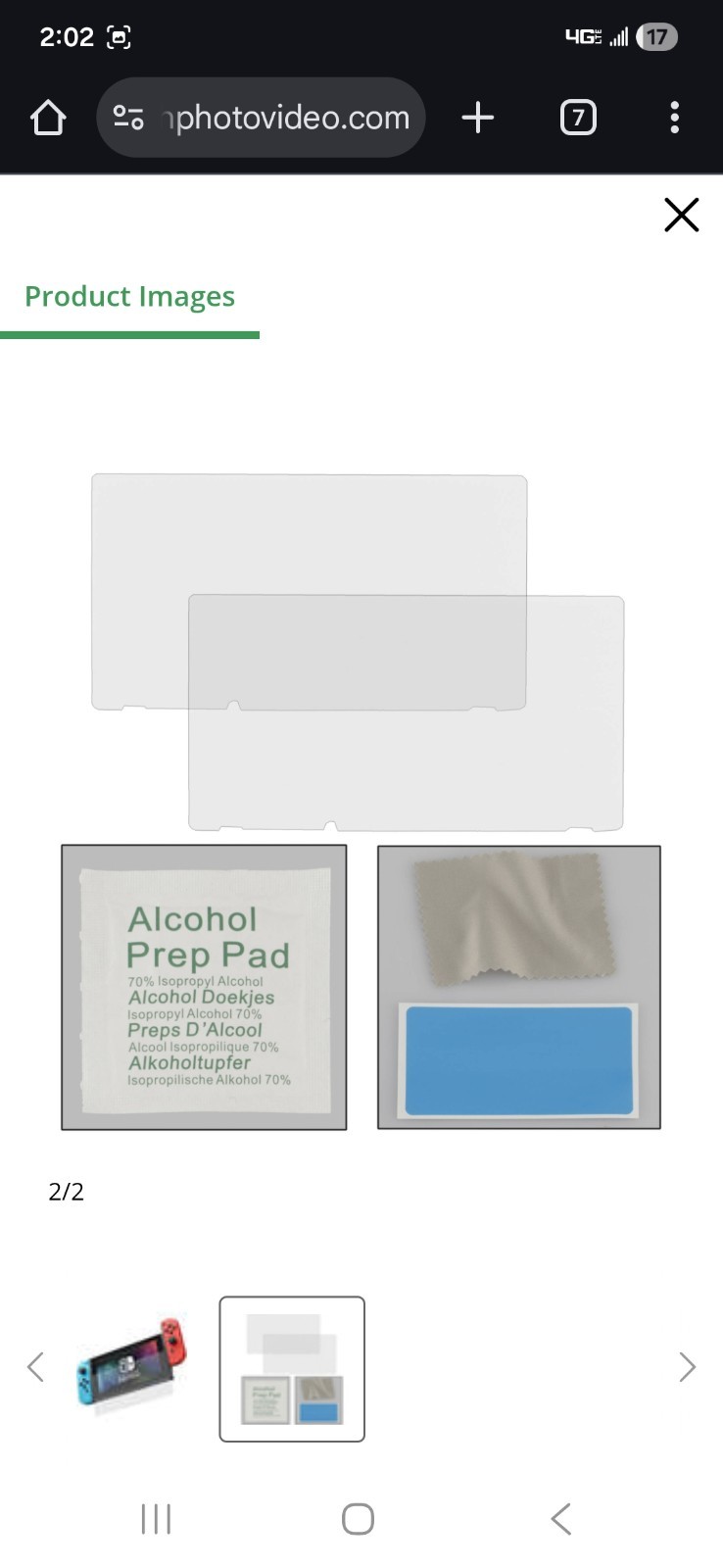 Nintendo Switch 2-Pack Spieltek Tempered Glass Screen Protector