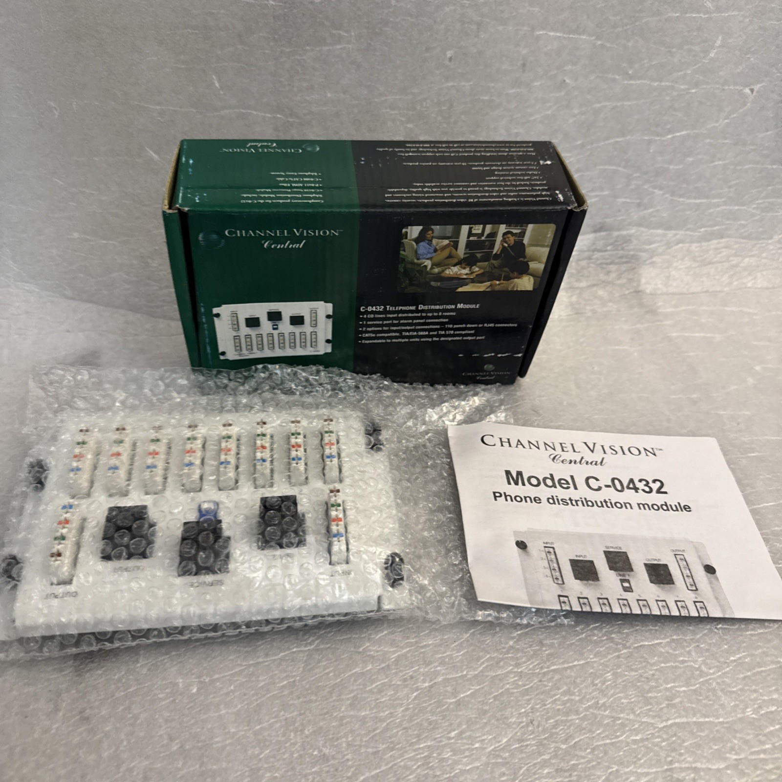 NEW Channel Vision Central C-0432 Telephone Distribution Module