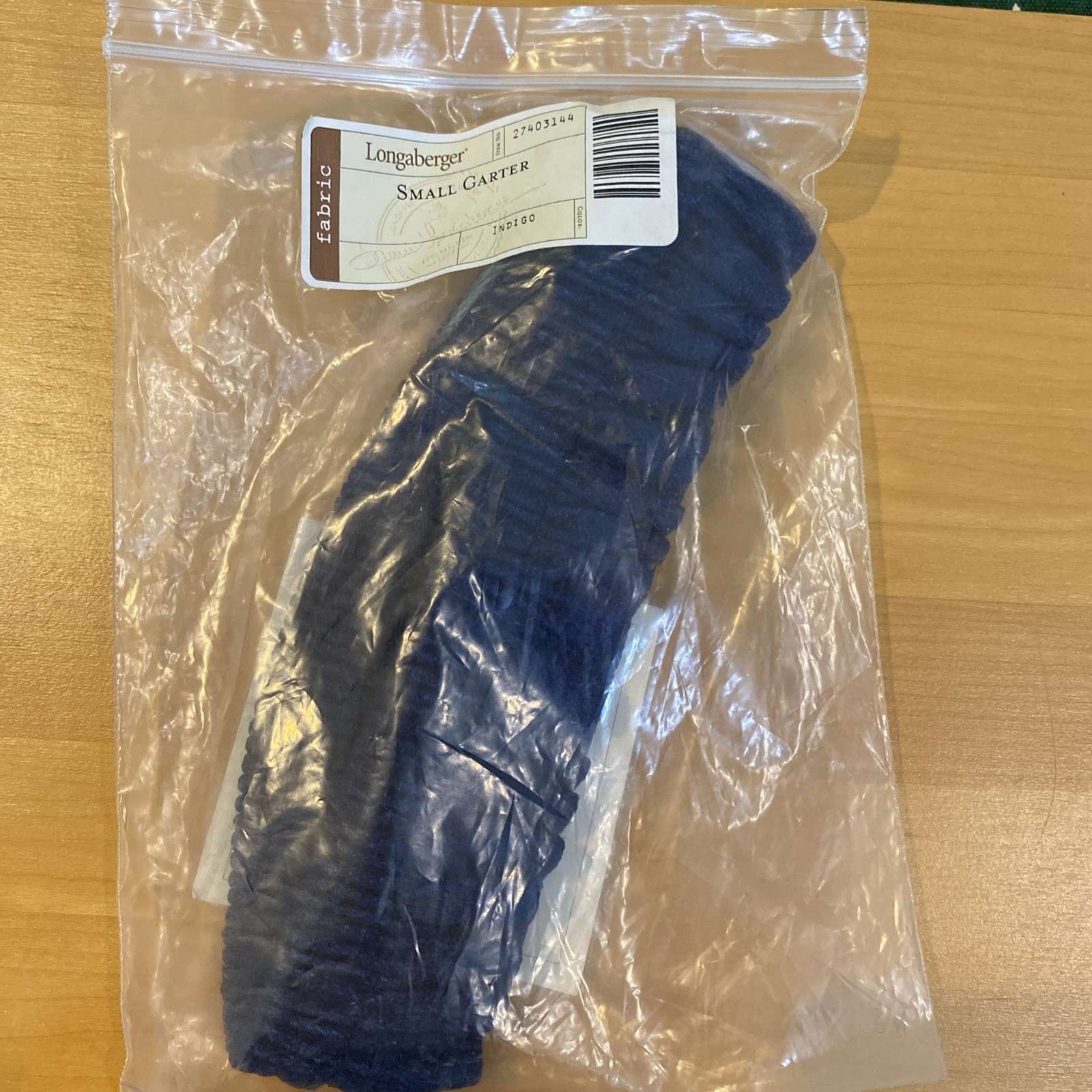 Longaberger Small Garter Indigo
