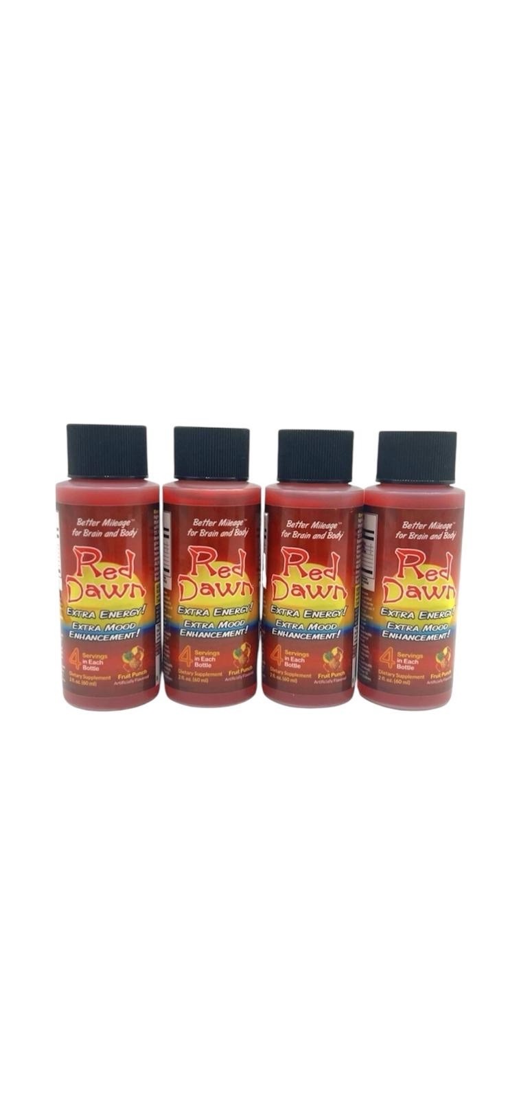 4 RedDawn Energy 2oz bottle *NEW FORMULA*