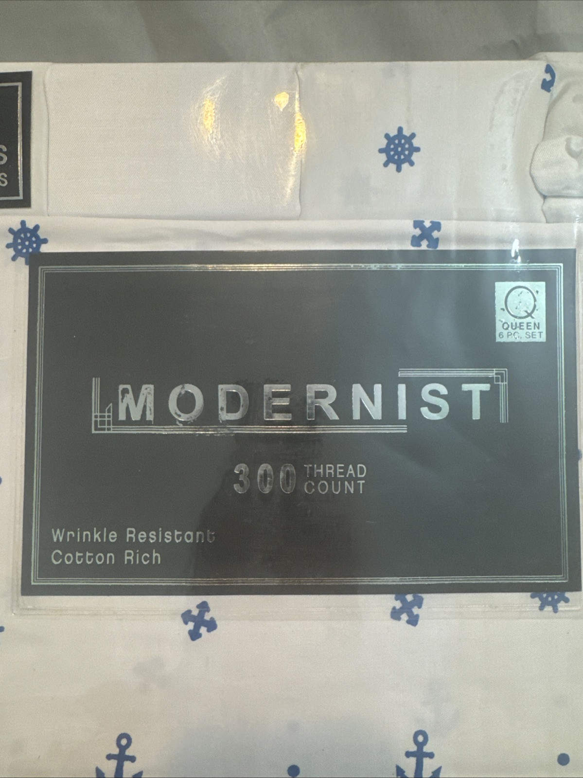 Modernist 300 Thread Count Queen 6 Pieces Set